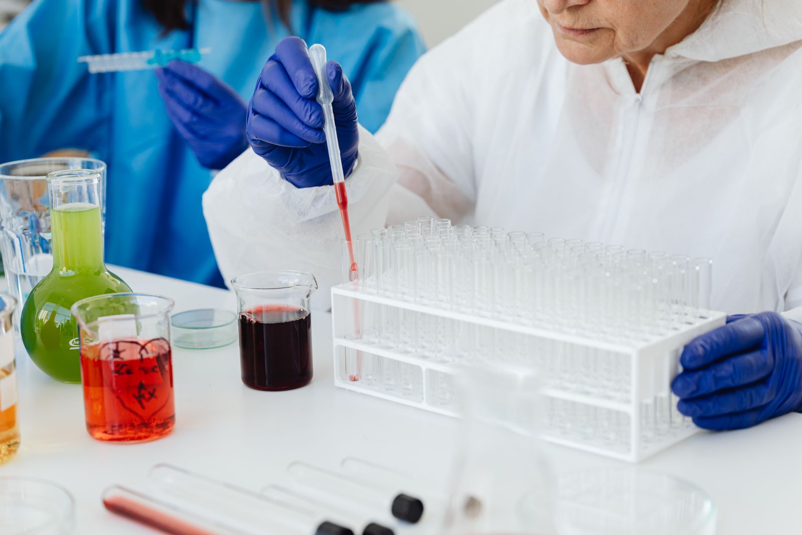Préparation d'échantillons en laboratoire